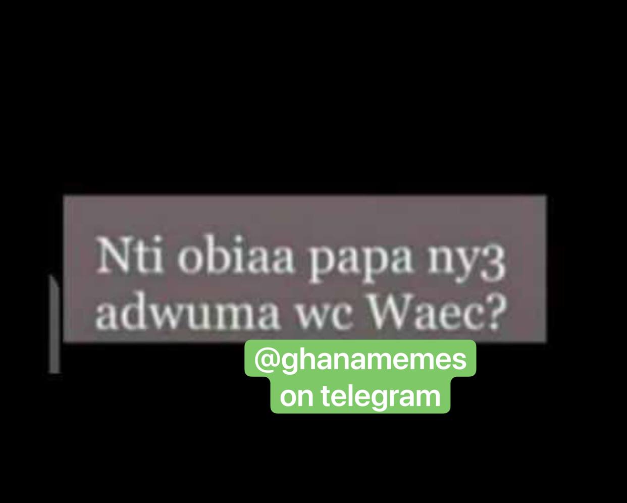 Ghana Moments a black and white photo with the words no papay